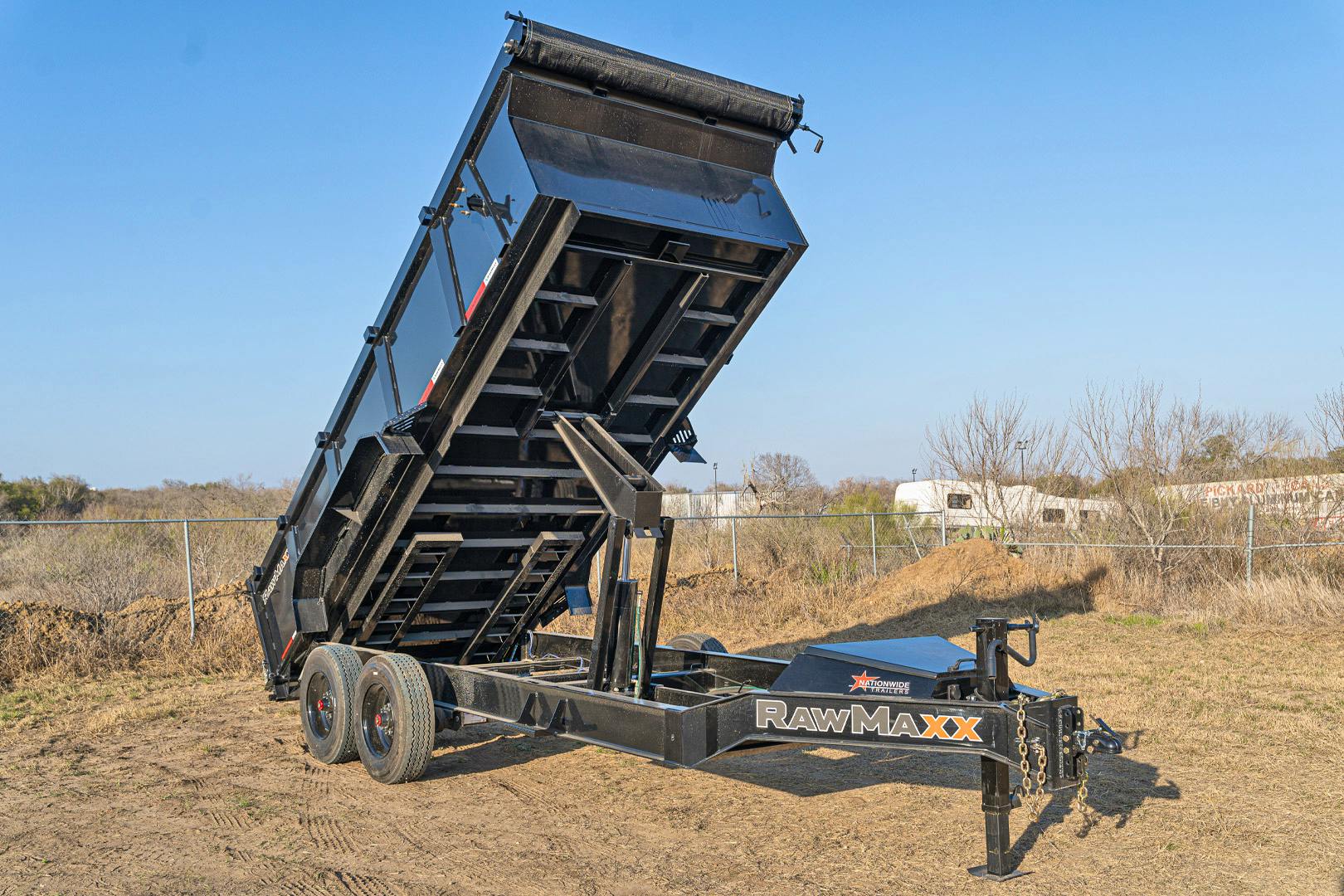 RawMaxx 16'x83" 20k Bumper Pull Dump Trailer (LTX) - Image 1