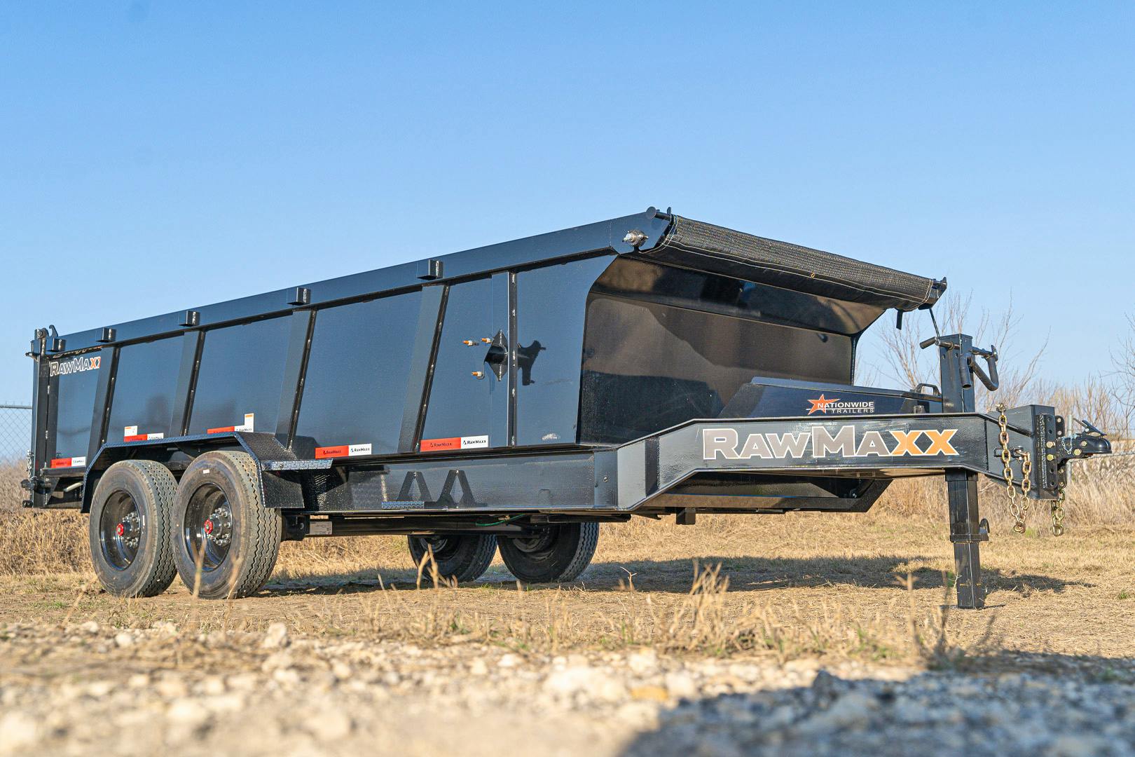 RawMaxx 16'x83" 20k Bumper Pull Dump Trailer (LTX) - Image 4