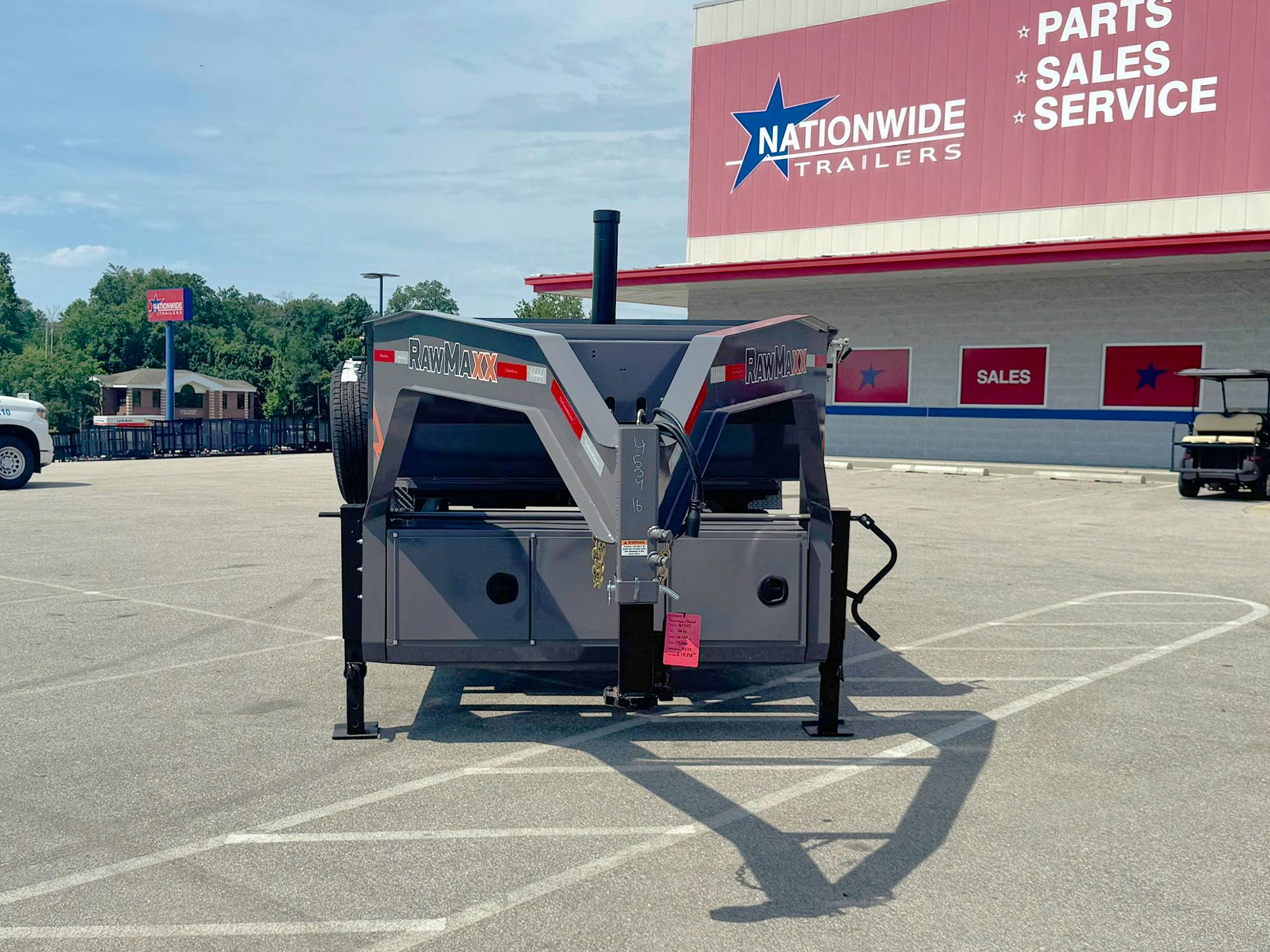 RawMaxx LPXT 16' × 83" 14K Gooseneck Telescopic Dump Trailer