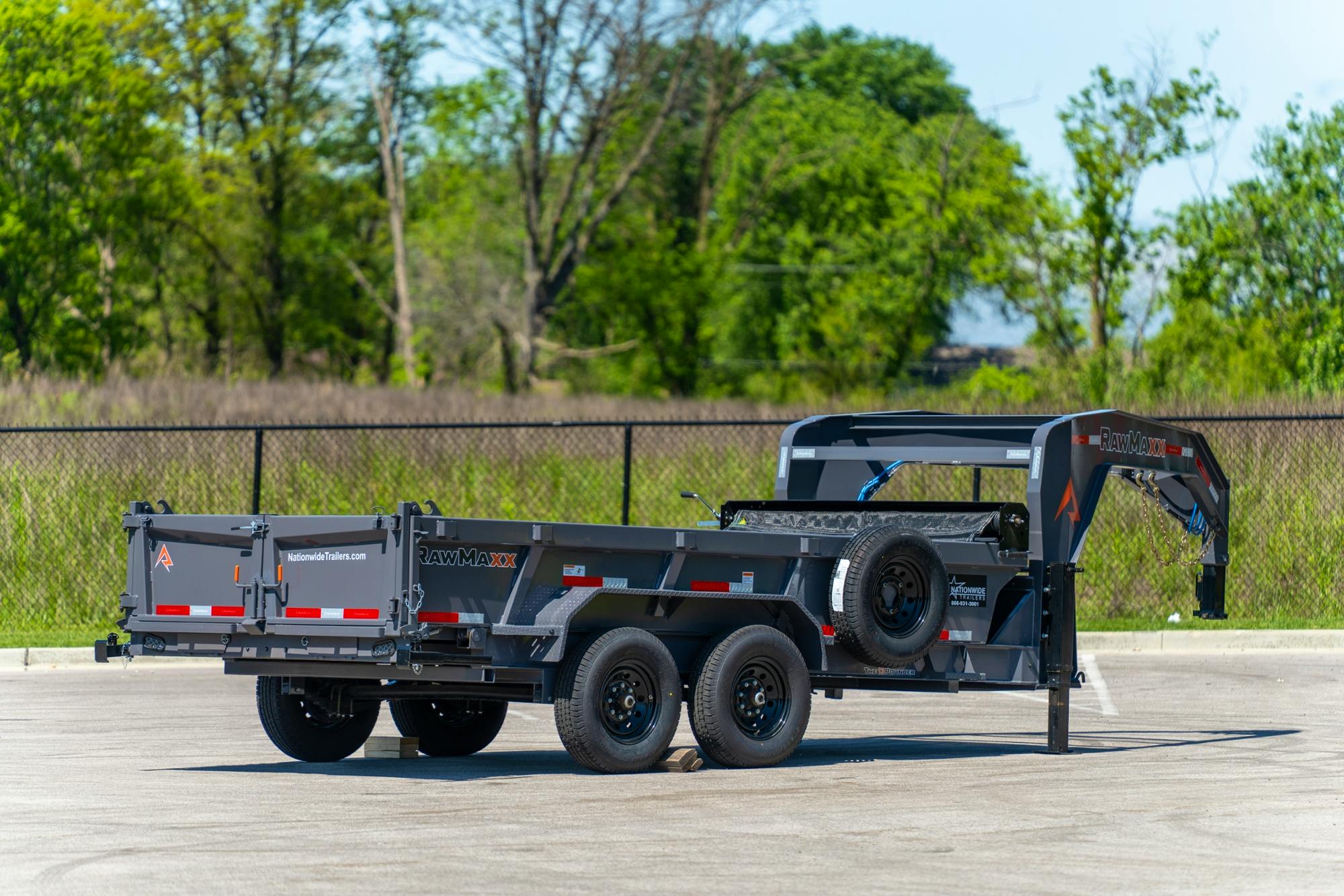 RawMaxx 14'x83 LPX Gooseneck Dump Trailer (LPX GN) - Stock #81745 - Image 2 of 5