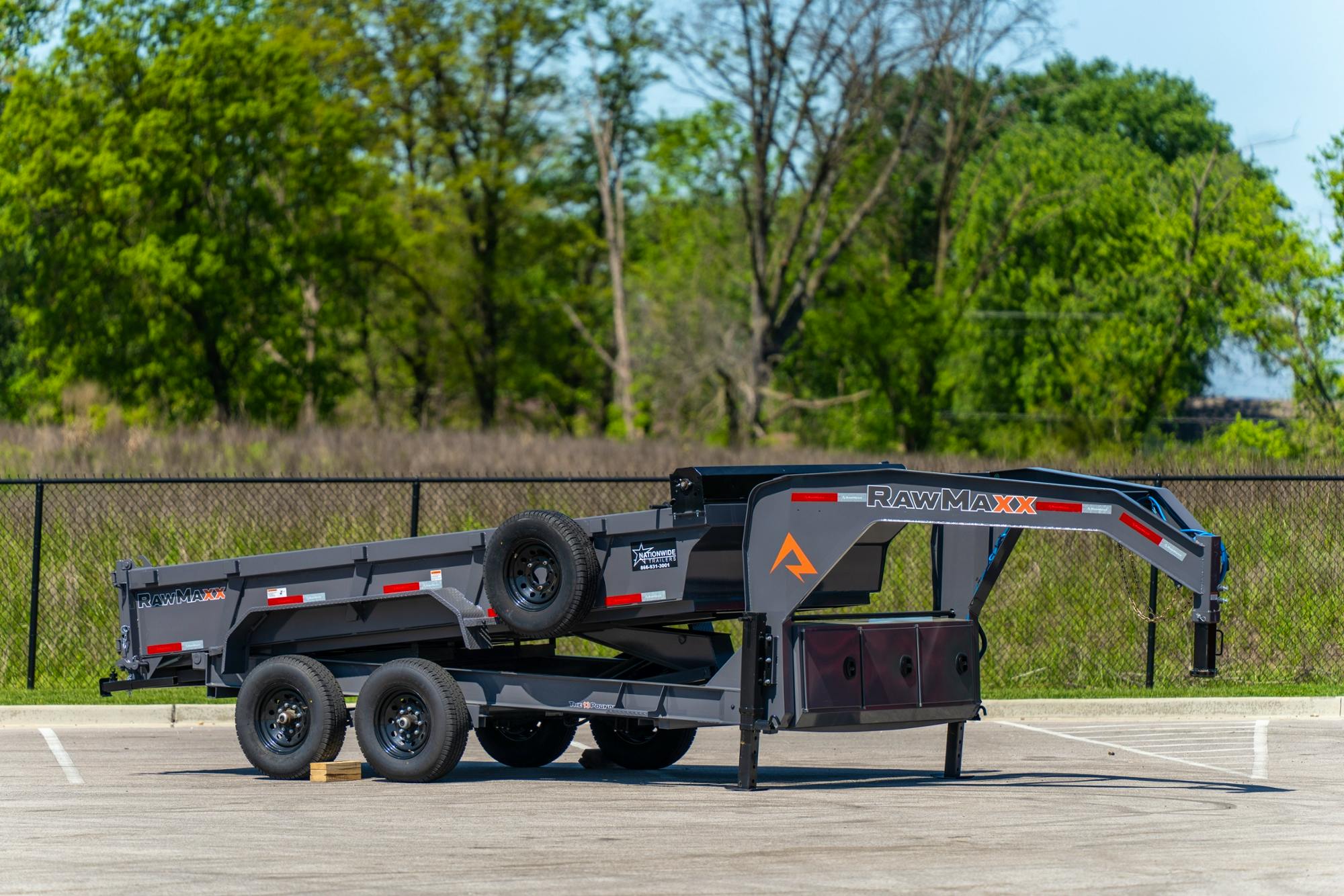 RawMaxx 14'x83 LPX Gooseneck Dump Trailer (LPX GN) - Stock #81745 - Image 5 of 5