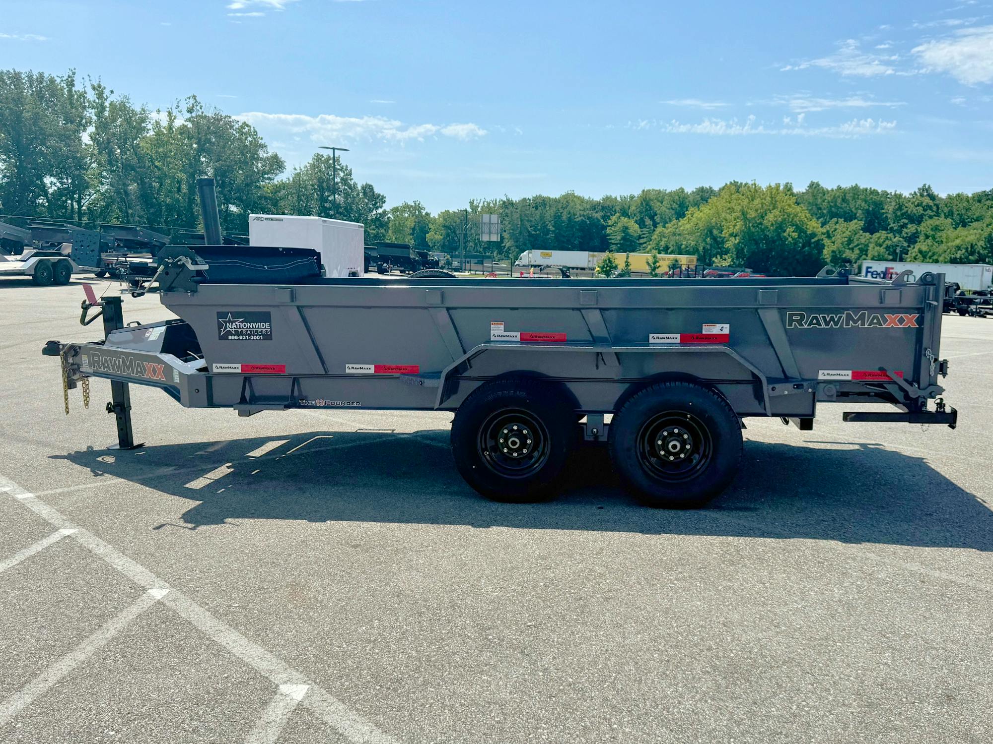 RawMaxx 14'x83" LPX Telescopic Dump Trailer (LPX) - Stock #81747 - Image 2 of 4