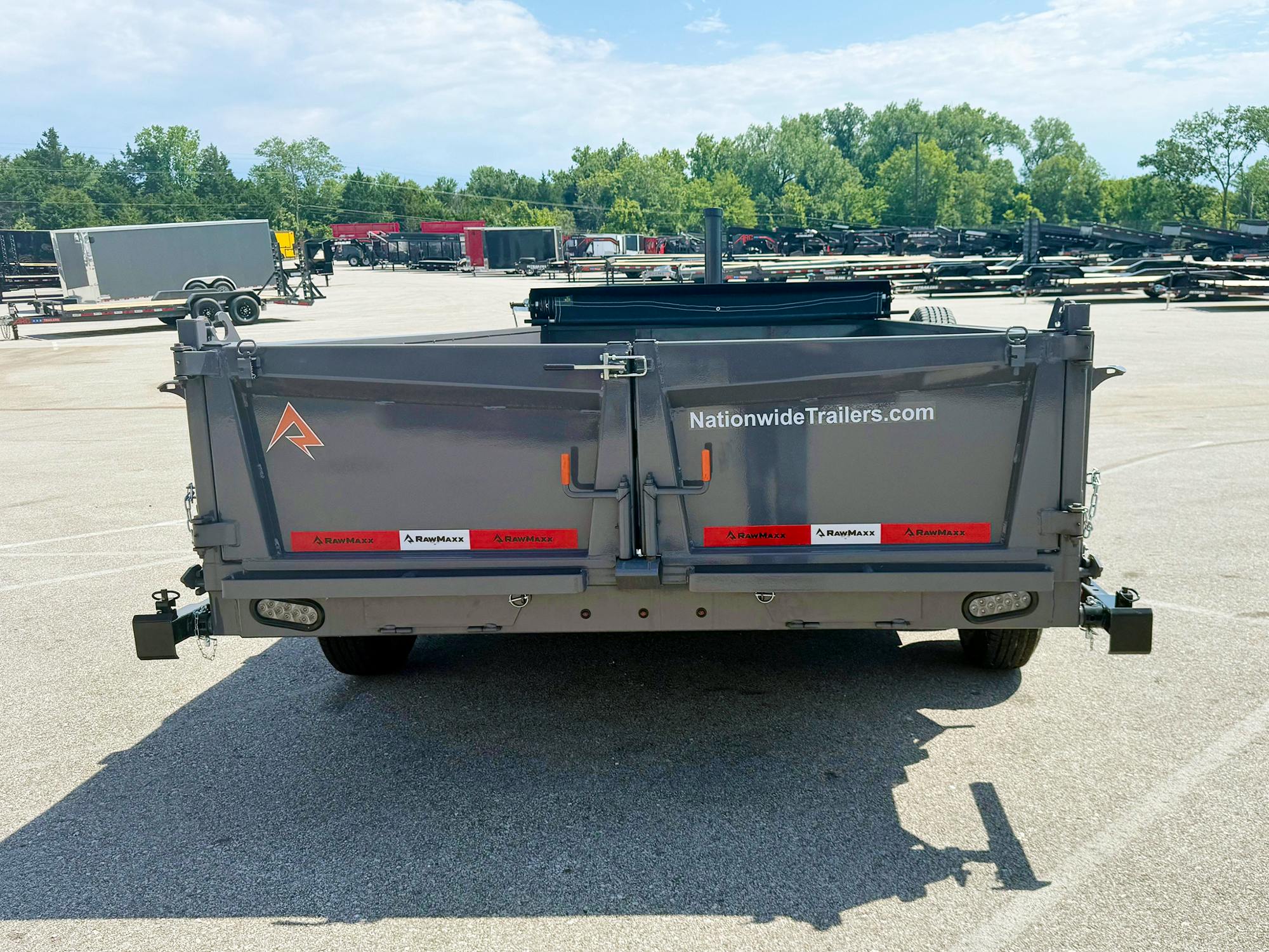 RawMaxx LPXT 14' × 83" 14K Bumper-Pull Telescopic Dump Trailer