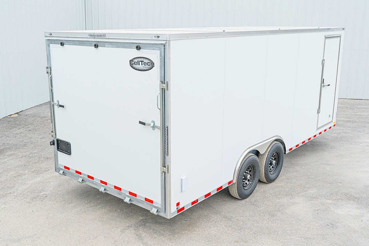 CellTech 8.5'x20' All-Steel Enclosed Cargo Trailer w/ Rear Ramp Door (C2) - Image 7
