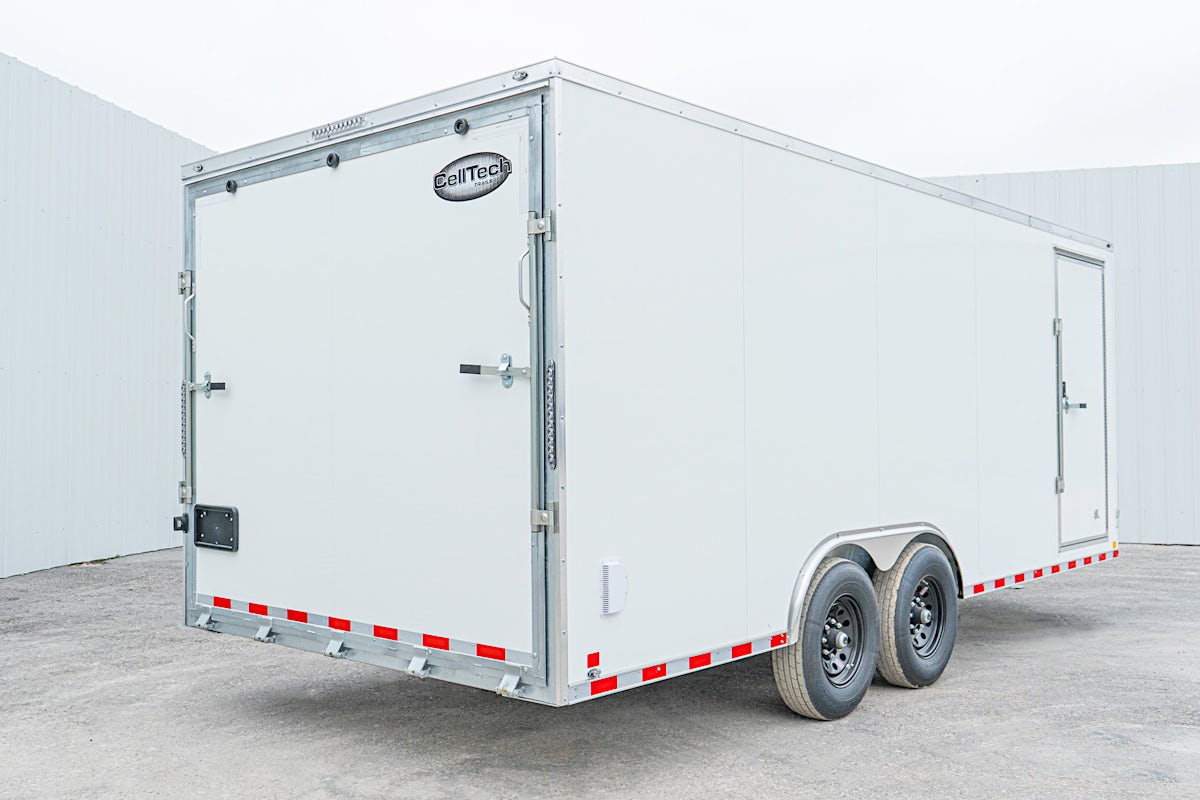 CellTech 8.5'x20' All-Steel Enclosed Cargo Trailer w/ Rear Ramp Door (C2) - Image 8