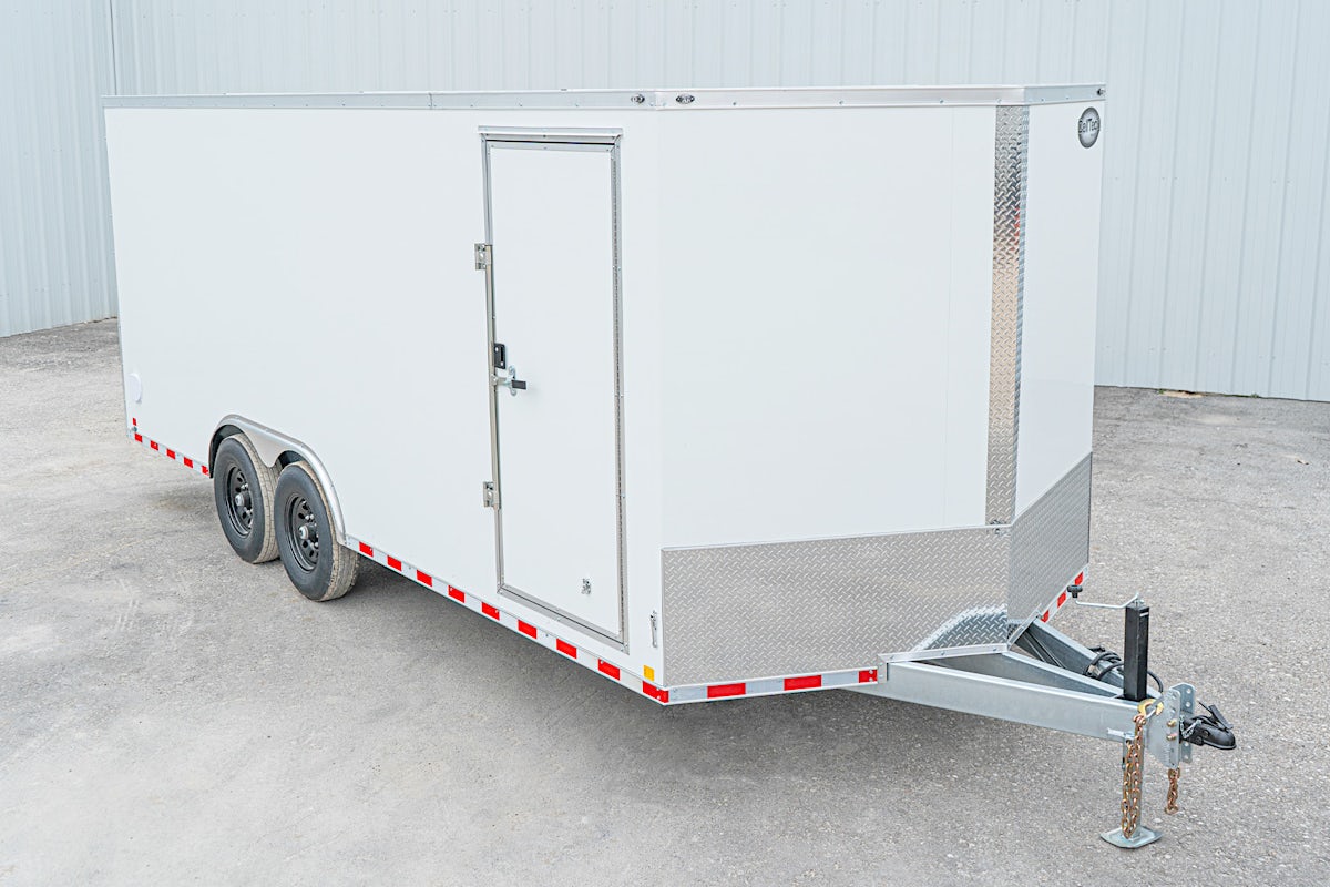 CellTech 8.5'x20' All-Steel Enclosed Cargo Trailer w/ Rear Ramp Door (C2) - Image 1