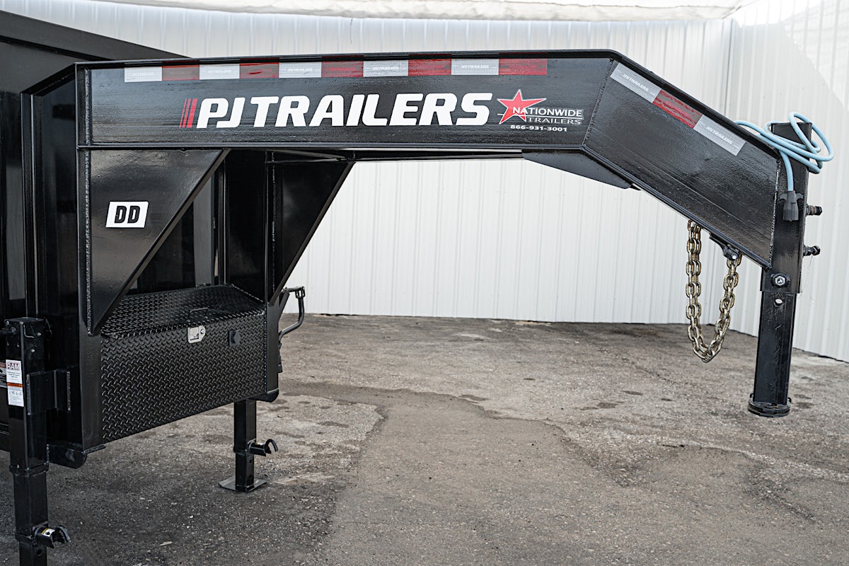 PJ Trailers 20'x96" Gooseneck Dual Dump Trailer w/ 4' Sides (DD) - Image 7