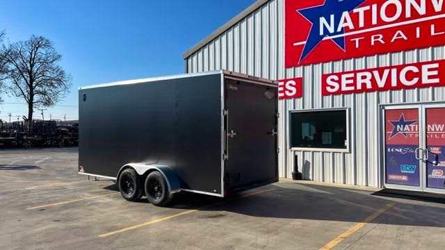 CellTech 7'x16' All-Steel Enclosed Cargo Trailer w/ Rear Ramp Door (C2) - Stock #82004 - Image 3 of 10