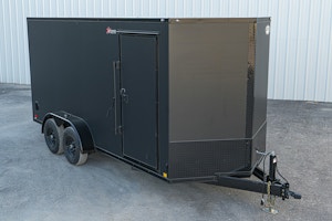 CellTech 7'x16' All-Steel Enclosed Cargo Trailer w/ Rear Ramp Door (C2)
