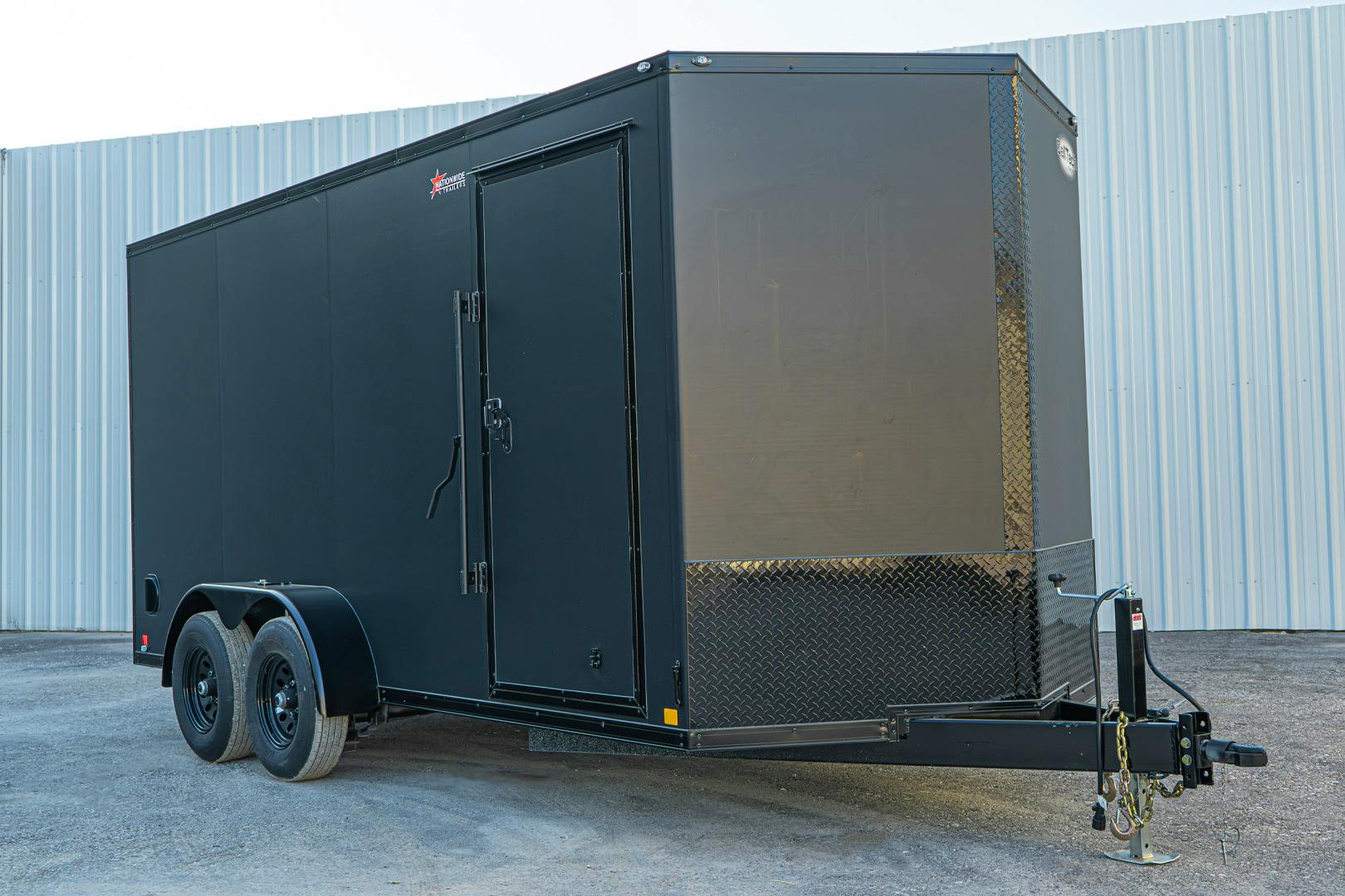 CellTech 7'x16' All-Steel Enclosed Cargo Trailer w/ Rear Ramp Door (C2) - Stock #82005 - Image 2 of 13