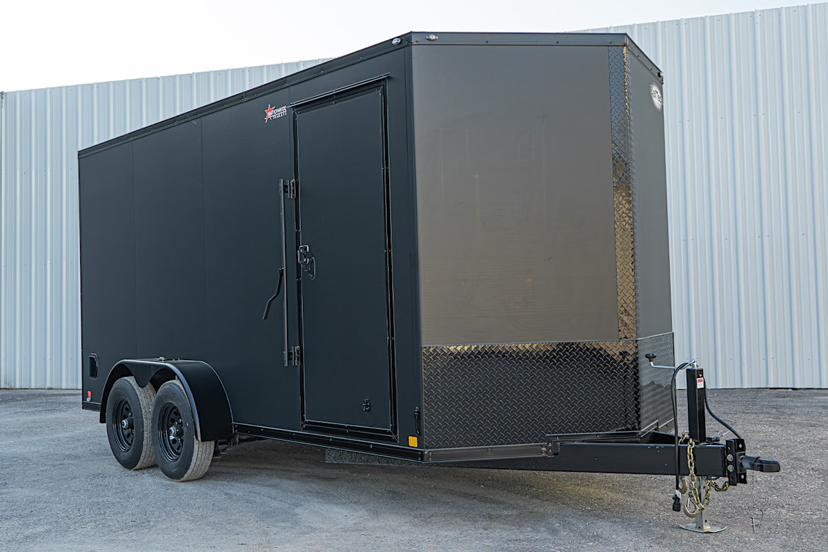 CellTech 7'x16' All-Steel Enclosed Cargo Trailer w/ Rear Ramp Door (C2) - Image 2