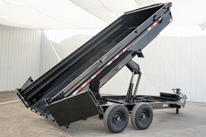 PJ Trailers 16'x83" Low Pro Dump Trailer w/ 2' Sides (DL)