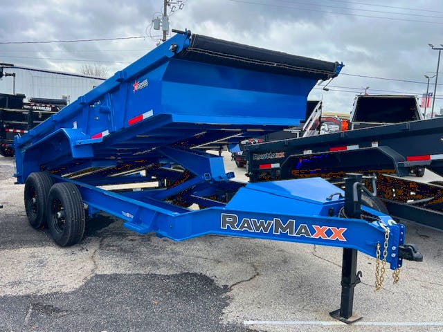 RawMaxx 14'x83" Dump Trailer w/ 2ft Sides (LPX) - Stock #82043 - Image 2 of 4