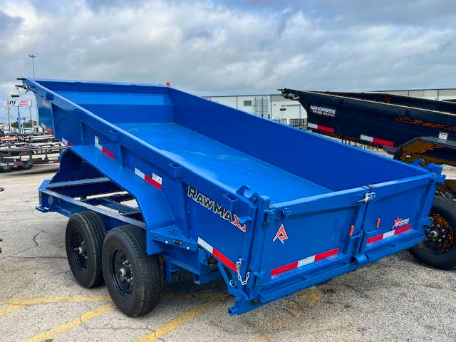 RawMaxx 14'x83" Dump Trailer w/ 2ft Sides (LPX) - Stock #82043 - Image 3 of 4