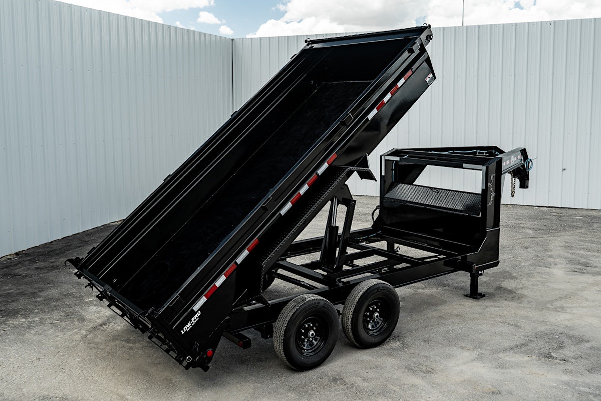 PJ Trailers 14'x83" GN Low Pro Dump Trailer w/ 2' Sides (DL) - Image 19