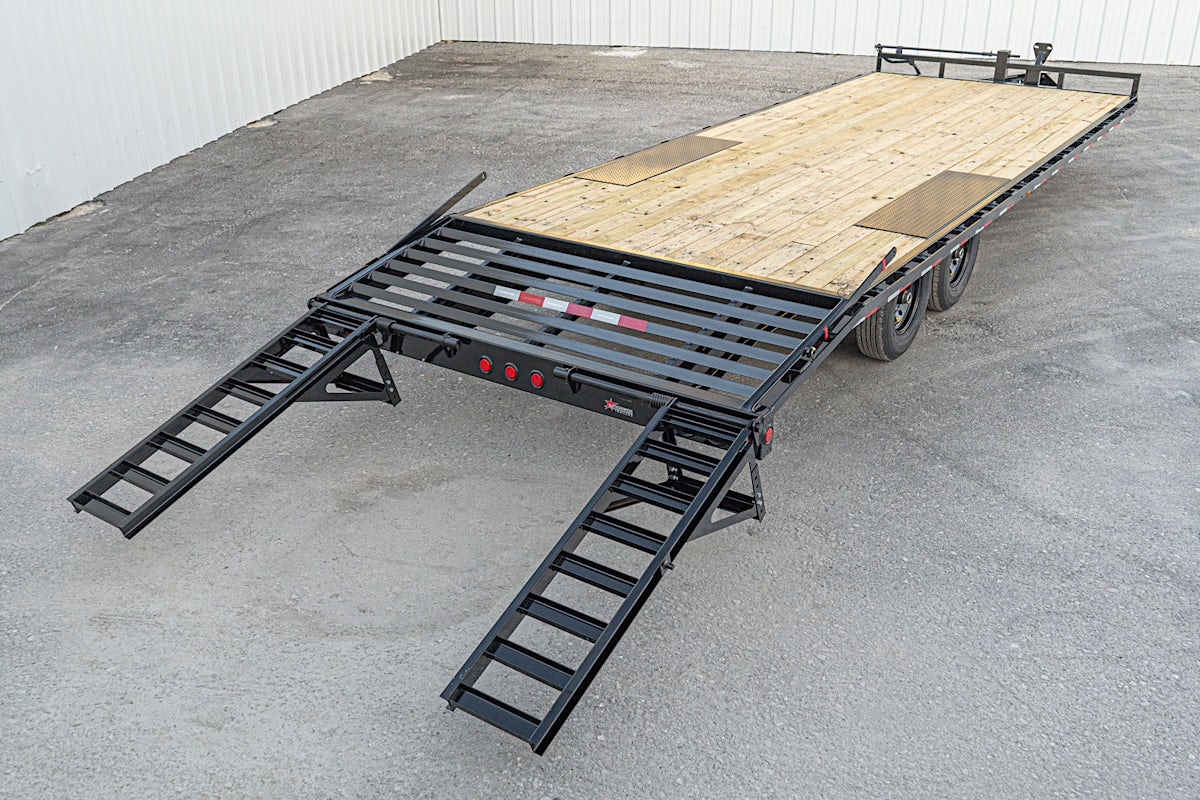 PJ Trailers 24'x102" 8" I-Beam Deckover Flatbed Trailer (F8) - Image 11