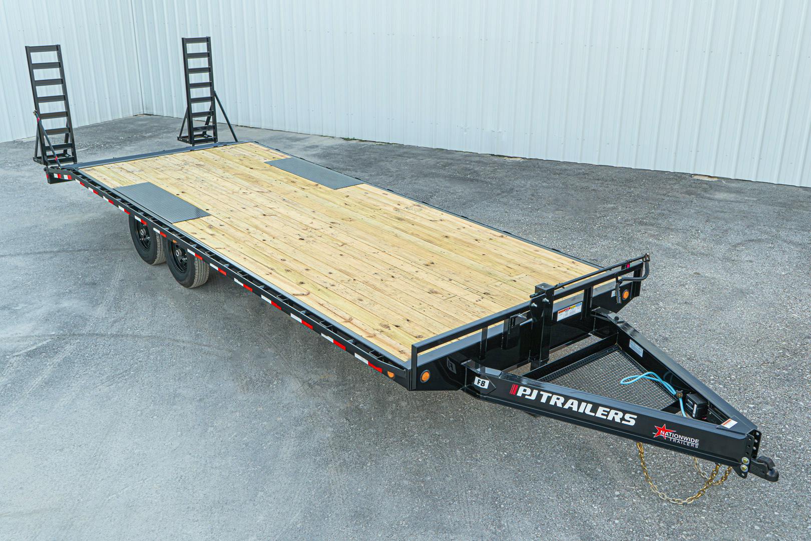 PJ Trailers 24'x102" 8" I-Beam Deckover Flatbed Trailer (F8) - Image 4