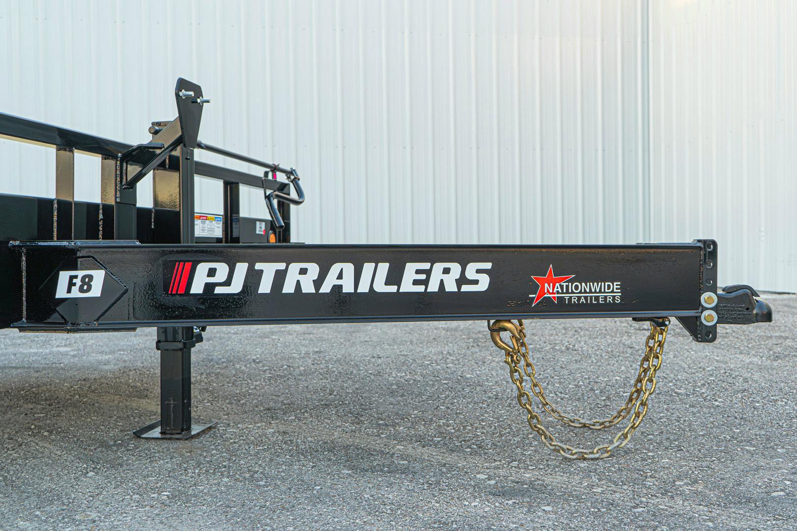 PJ Trailers 24'x102" 8" I-Beam Deckover Flatbed Trailer (F8) - Stock #82081 - Image 10 of 14