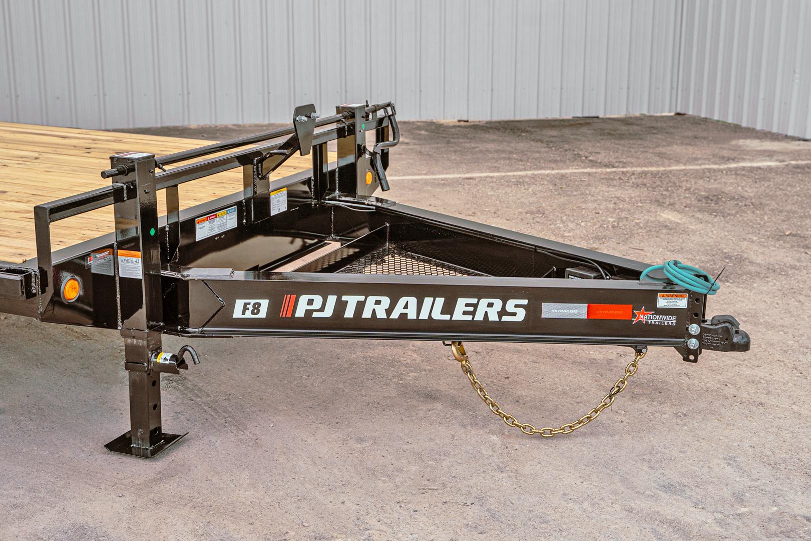 PJ Trailers 24'x102" 8" I-Beam Deckover Flatbed Trailer (F8) - Image 4
