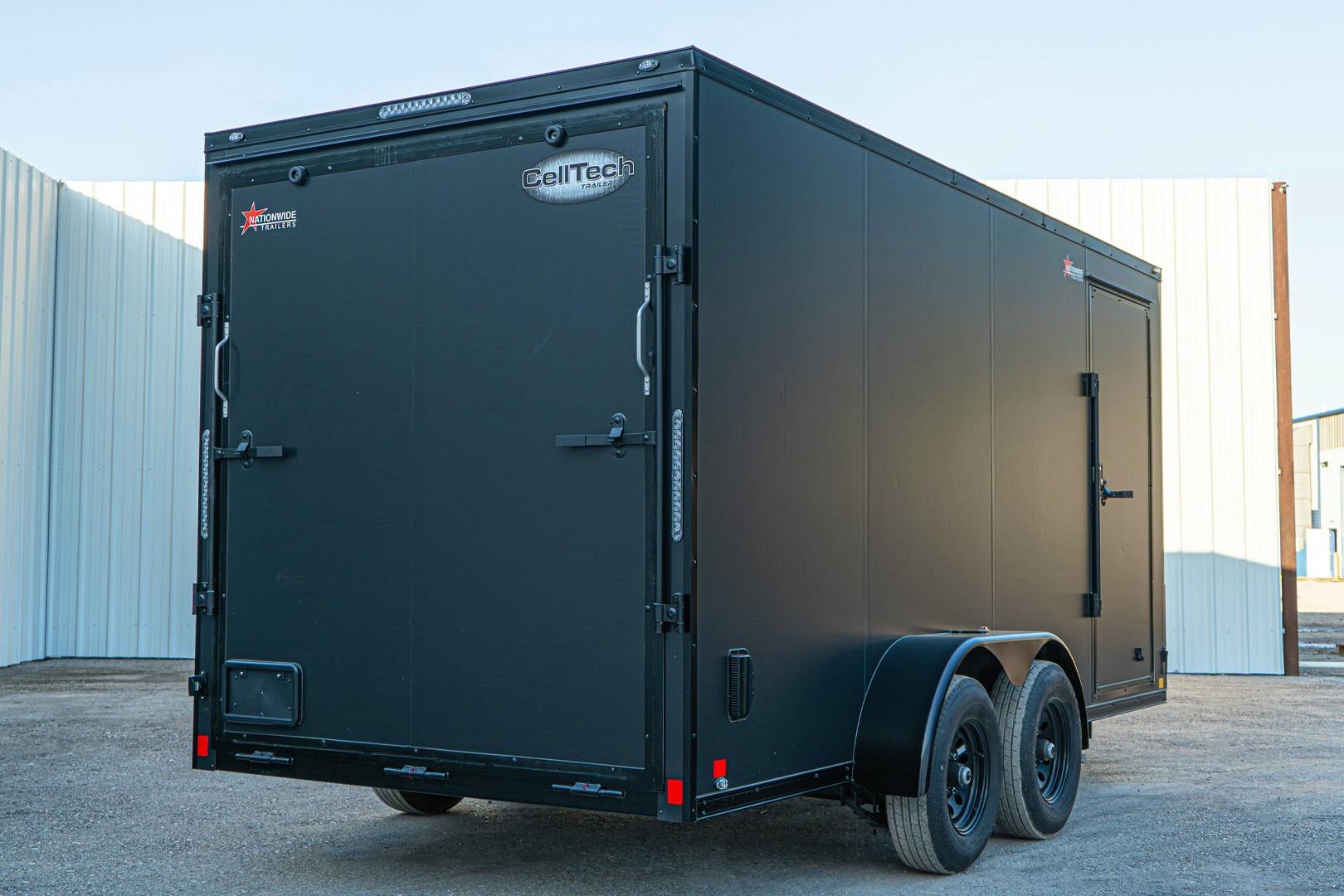 CellTech 7'x16' All-Steel Enclosed Cargo Trailer w/ Rear Ramp Door (C2) - Image 9