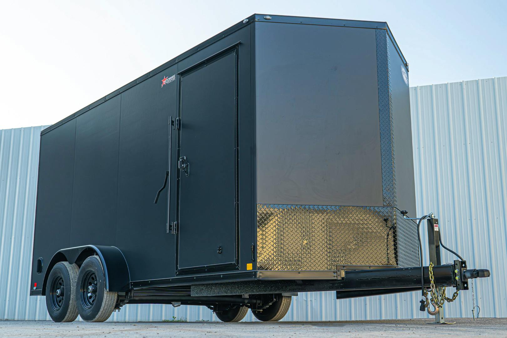 CellTech 7'x16' All-Steel Enclosed Cargo Trailer w/ Rear Ramp Door (C2) - Image 3