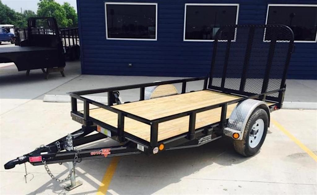 PJ Trailers 10'x60" Single Axle 4" Channel Utility Trailer (U6) - Image 2