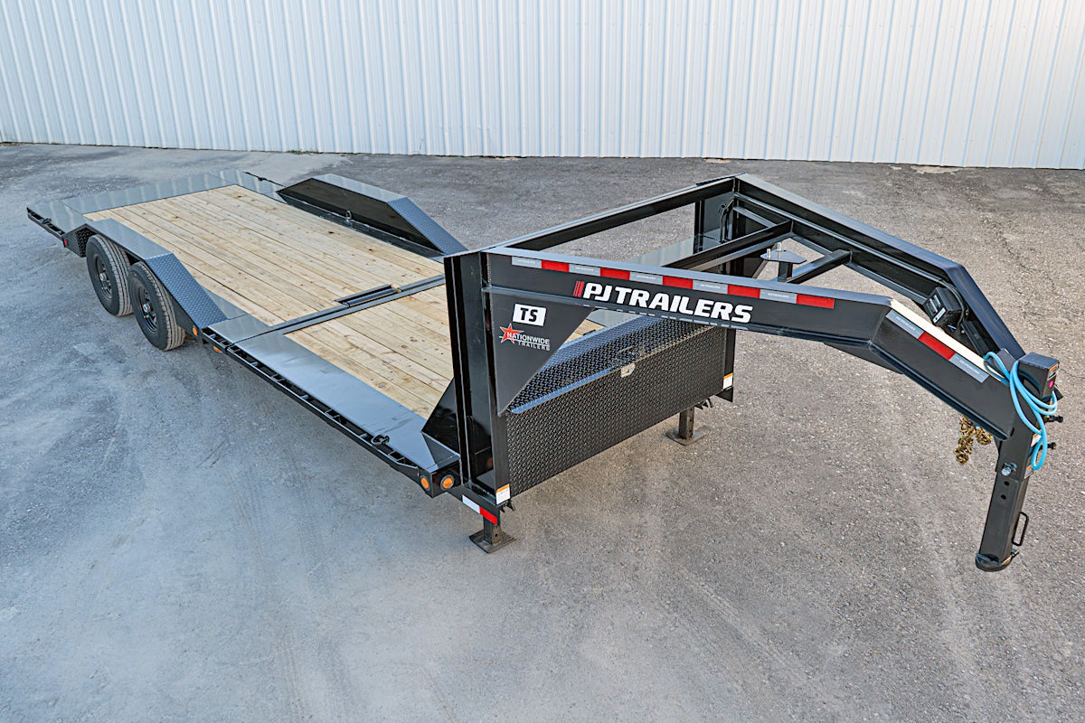 PJ Trailers 24'x102" Gooseneck 6" Channel Super-Wide Gravity Tilt Trailer (TS) - Image 7
