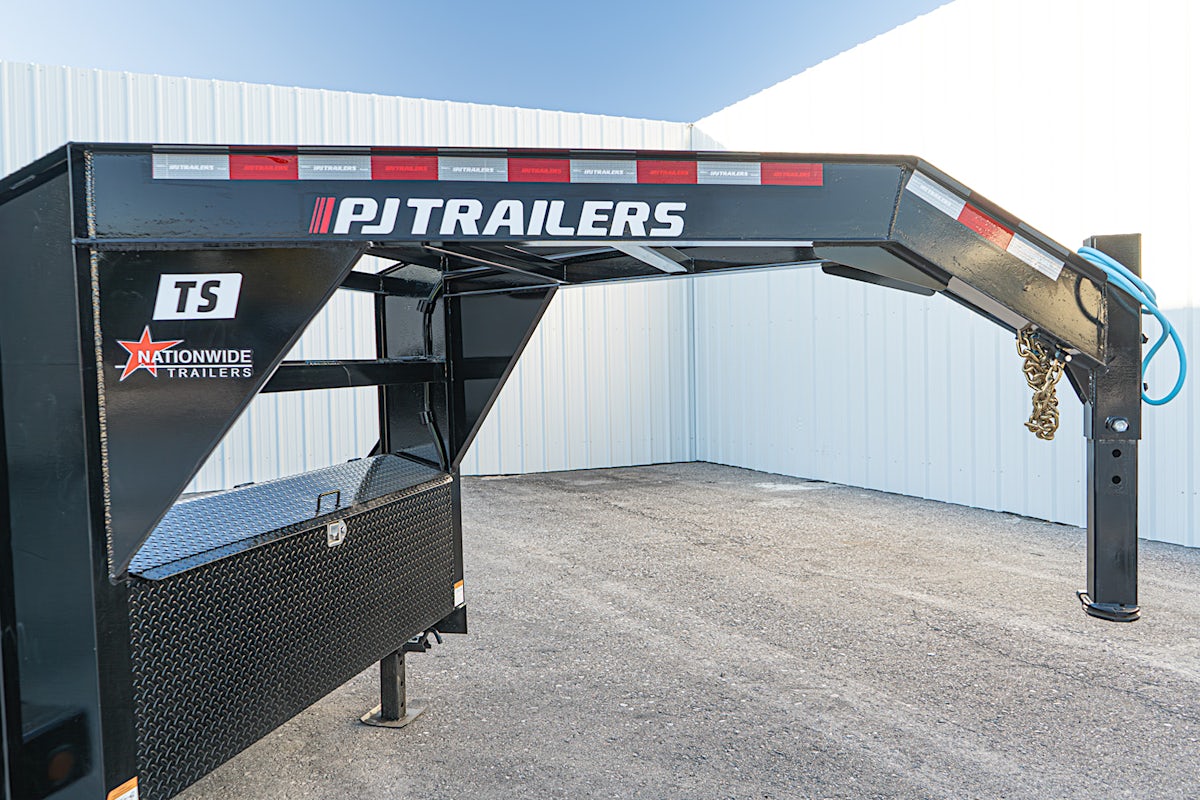 PJ Trailers 24'x102" Gooseneck 6" Channel Super-Wide Gravity Tilt Trailer (TS) - Image 9