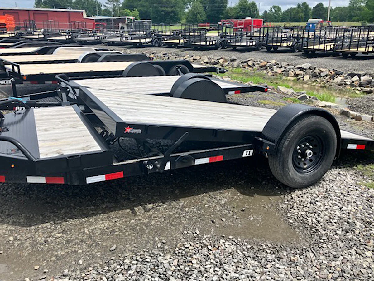 PJ Trailers 16'x81" Single Axle Hydraulic Gravity Tilt Trailer (T1) - Stock #82156 - Image 1 of 4 PJ Trailers 16'x81" Single Axle Hydraulic Gravity Tilt Trailer (T1) - Stock #82156 - Image 1 of 4