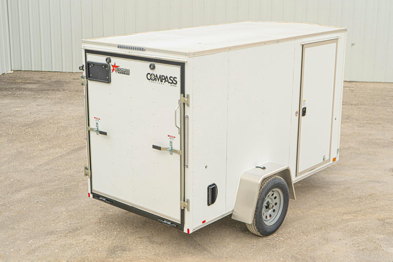 Compass 5'x10' Enclosed Cargo Trailer w/ Rear Ramp Door (C1) - Image 9