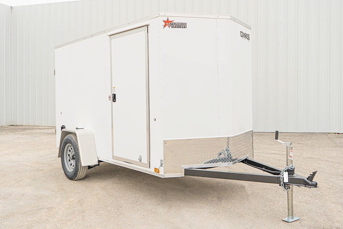 Compass 5'x10' Enclosed Cargo Trailer w/ Rear Ramp Door (C1) - Image 2