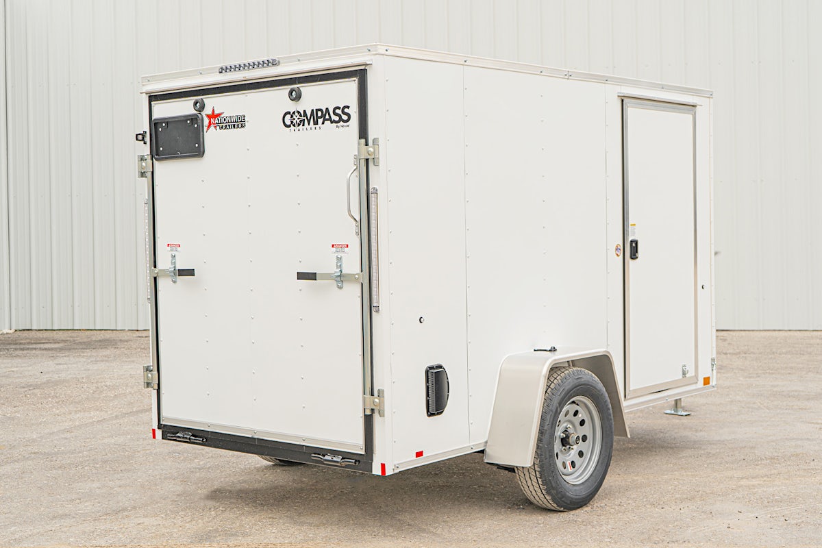Compass 5'x10' Enclosed Cargo Trailer w/ Rear Ramp Door (C1) - Image 10