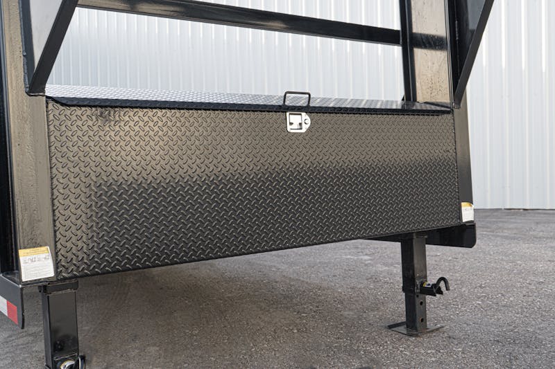 PJ Trailers 24ftx82in Gooseneck 6in Channel Equipment Gravity Tilt Trailer  T6