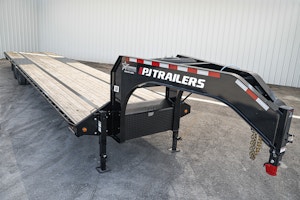 PJ Trailers 40'x102" Gooseneck Low Pro Flatbed Trailer w/ Duals (LD)