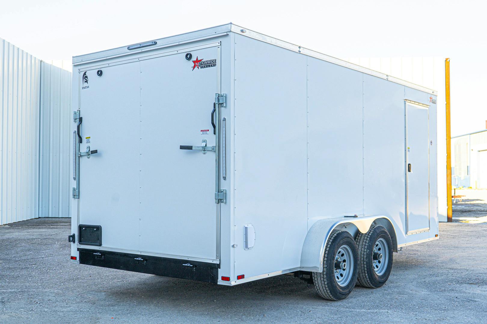 Spartan 7'x16' Enclosed Cargo Trailer w/ Rear Ramp Door (C2) - Stock #82296 - Image 2 of 8