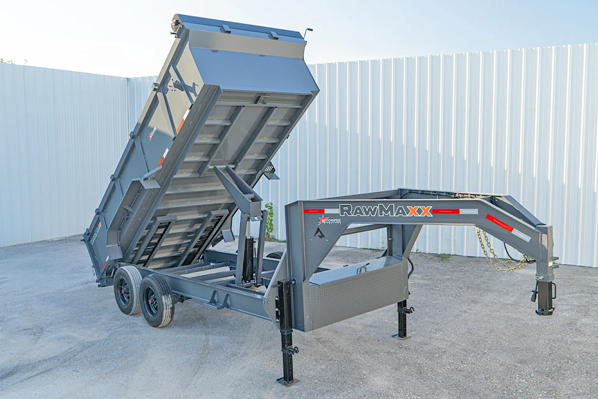 RawMaxx 16'x83" LTX Gooseneck Dump Trailer (LTX) - Stock #82315 - Image 1 of 17 RawMaxx 16'x83" LTX Gooseneck Dump Trailer (LTX) - Stock #82315 - Image 1 of 17