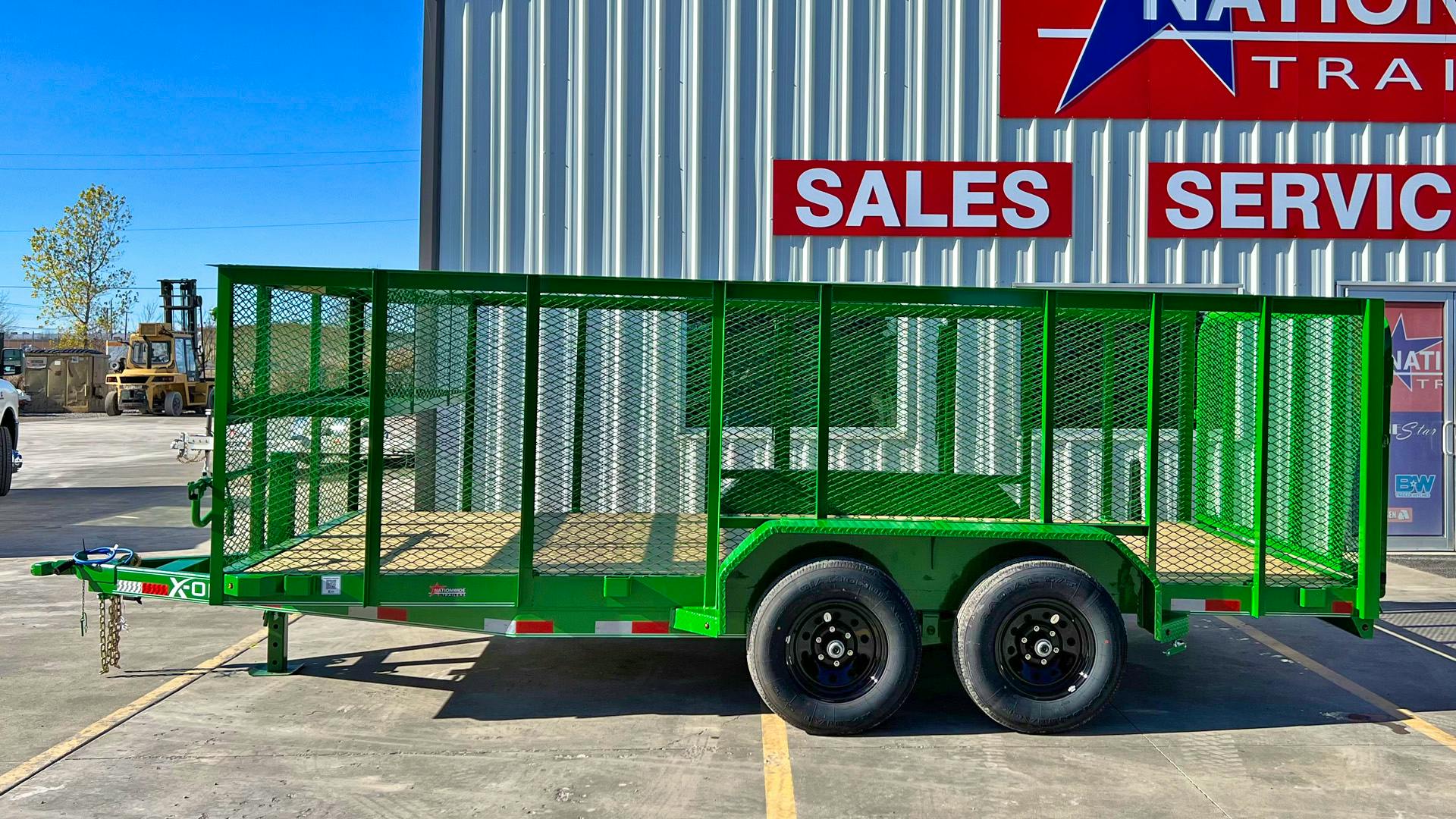 X-ON 16'x83" Landscape Trailer w/ 4' Sides & 4' Gate (L2)