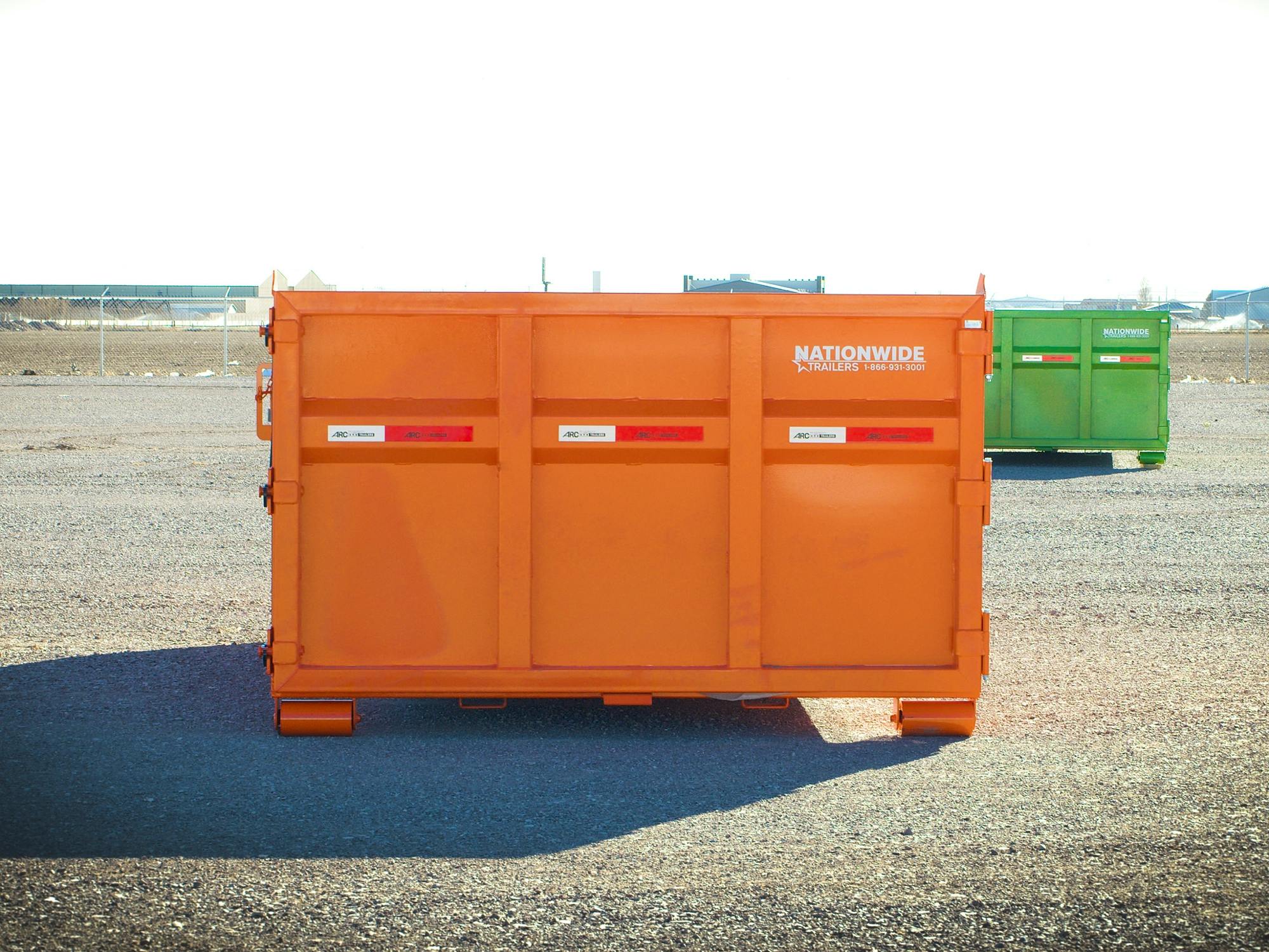ARC Trailers 14' 14YD Steel Dumpster Bin w/ 4' Sides