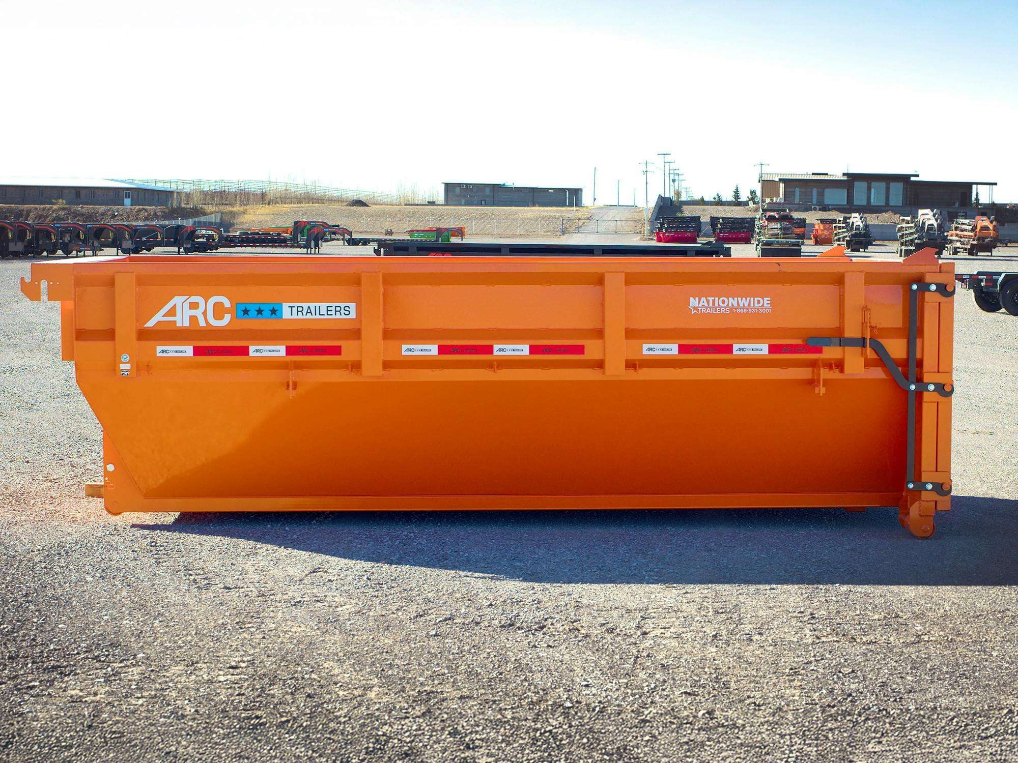 ARC Trailers 14' 14YD Steel Dumpster Bin w/ 4' Sides
