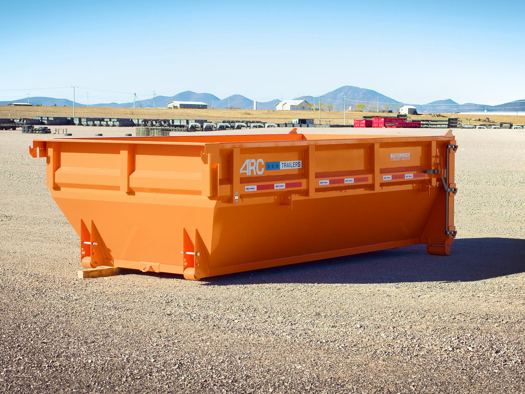 ARC Trailers 14' 14YD Steel Dumpster Bin w/ 4' Sides