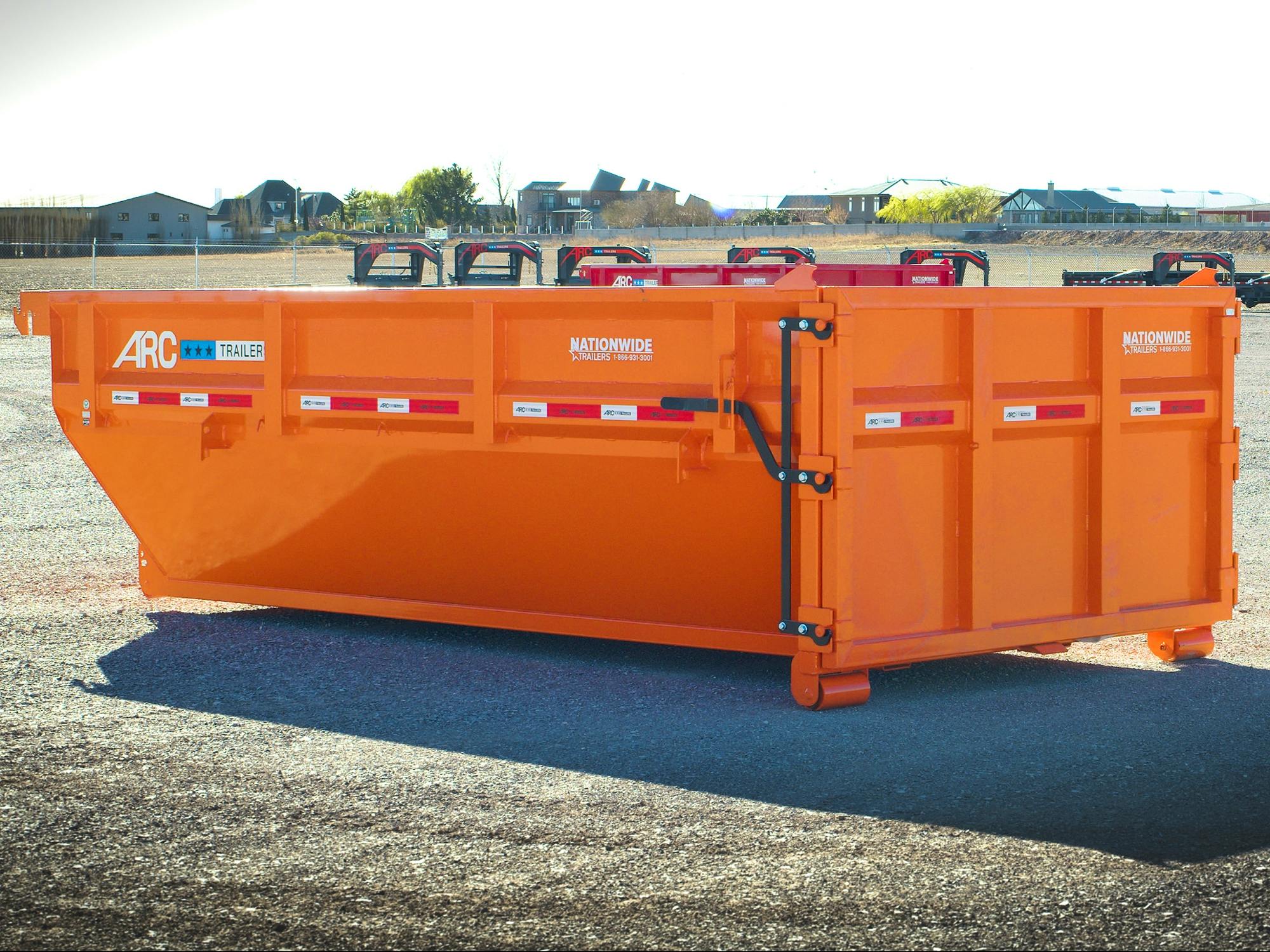 ARC Trailers 14' 14YD Steel Dumpster Bin w/ 4' Sides