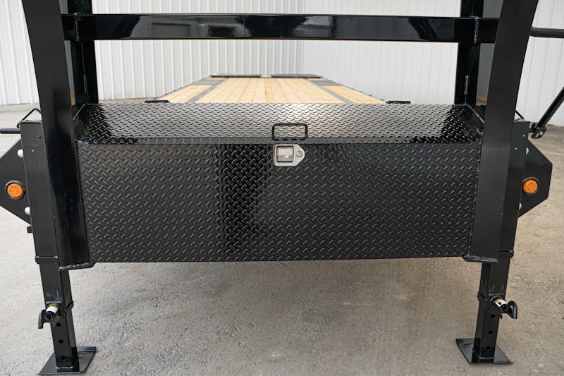 PJ Trailers 30ftx102in Gooseneck Low Pro Flatbed Trailer w  Singles  LS