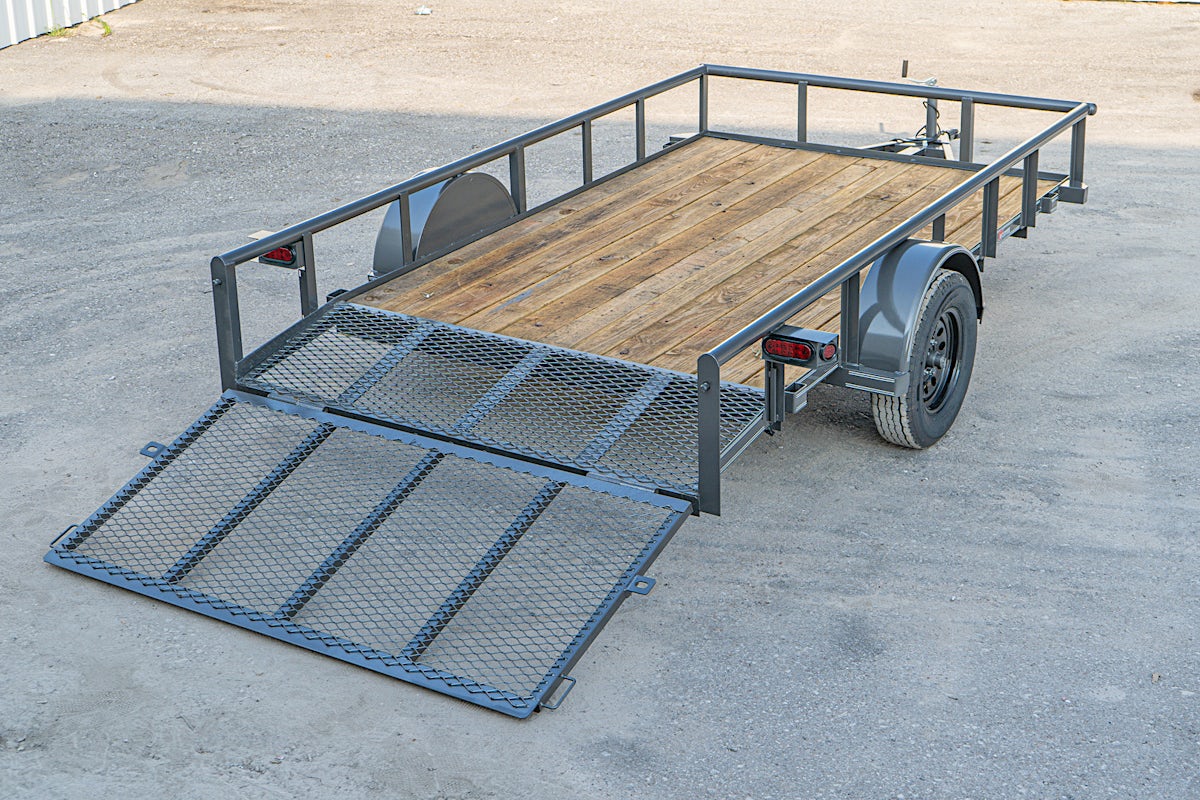 Texas Bragg 12'x77" Utility Trailer w/ 3' Gate & 2' Dovetail (U1) - Image 10
