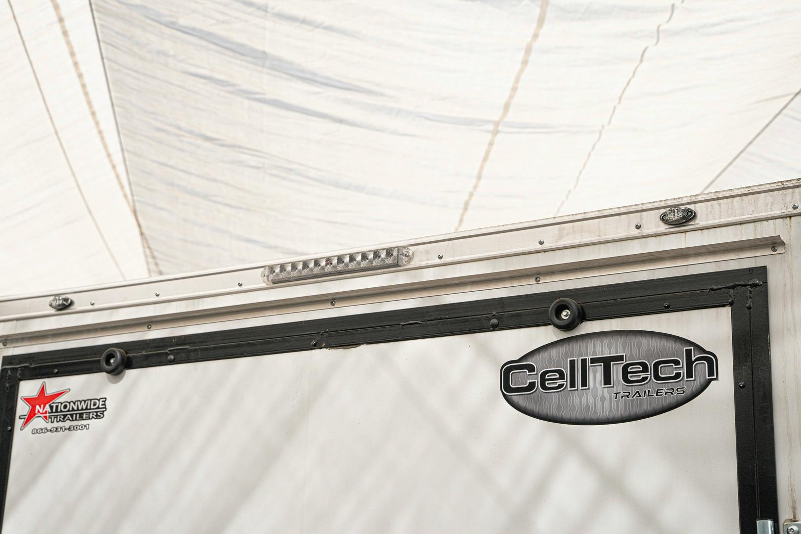 CellTech 7'x14' All-Steel Enclosed Cargo Trailer w/ Rear Ramp Door (C2) - Image 11