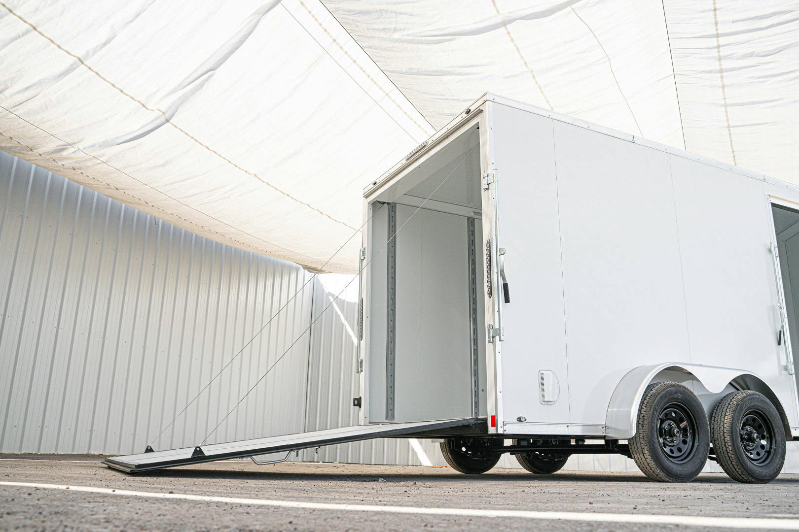 CellTech 7'x14' All-Steel Enclosed Cargo Trailer w/ Rear Ramp Door (C2) - Image 18