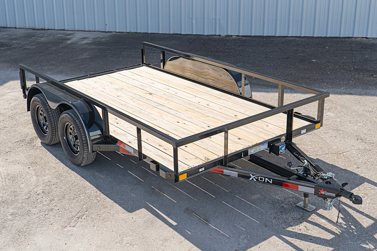 X-ON 12'x83" Utility Trailer w/ Slide-In Ramps (U2) - Image 1
