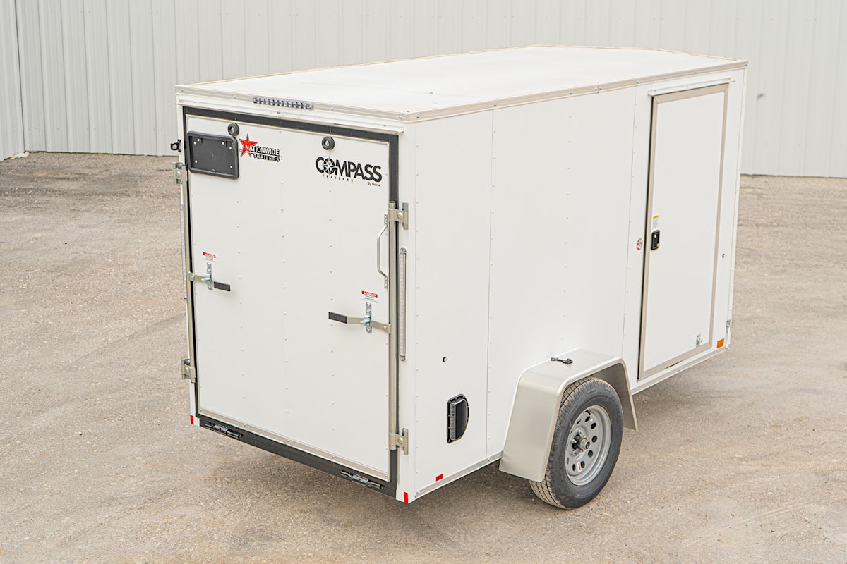 Compass 5'x10' Enclosed Cargo Trailer w/ Rear Ramp Door (C1) - Image 9
