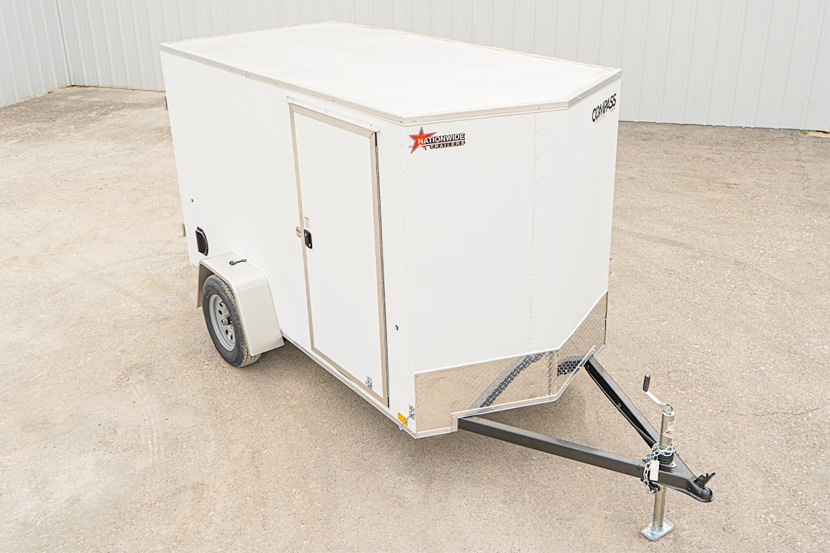 Compass 5'x10' Enclosed Cargo Trailer w/ Rear Ramp Door (C1) - Image 4