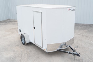 Compass 6'x12' Enclosed Cargo Trailer w/ Rear Ramp Door (C1)