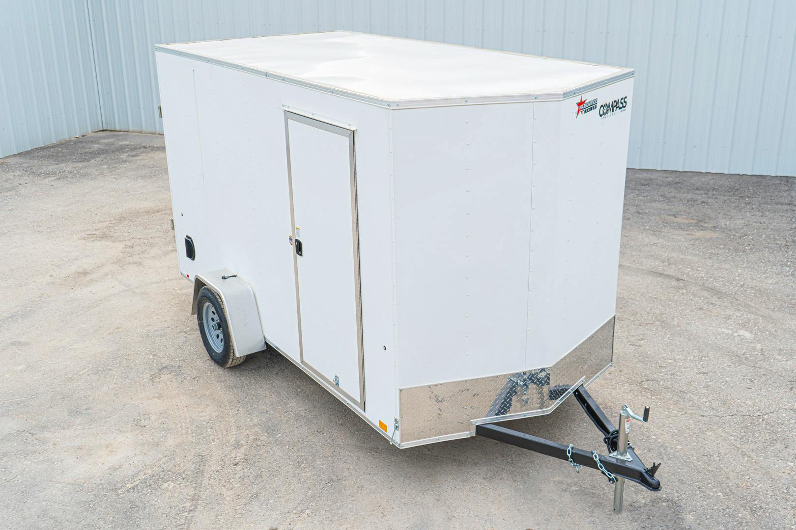 Compass 6'x12' Enclosed Cargo Trailer w/ Rear Ramp Door (C1) - Image 4